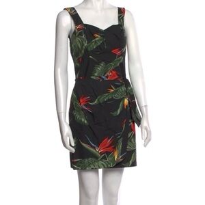 Vintage Paradise Found Honolulu Hawaiian tropical botanical print dress